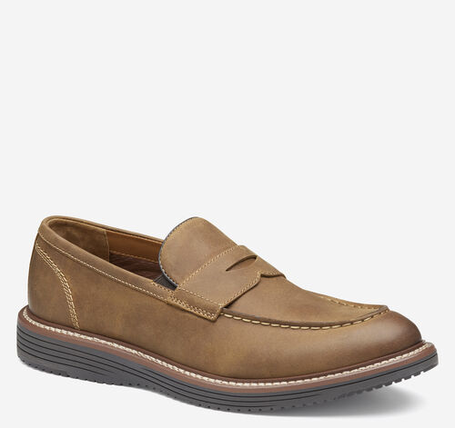 Upton Penny Loafer - Brown Oiled Full Grain